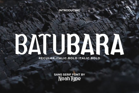 Batubara Font: A Modern Typeface for Bold Visuals
