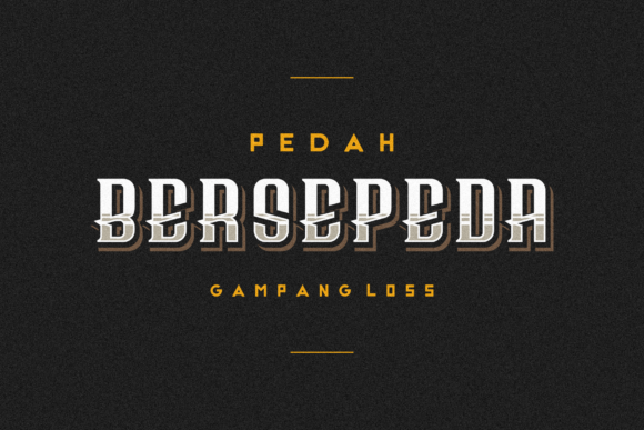 Bersepeda: A Display Font That Brings Creative Ideas to Life