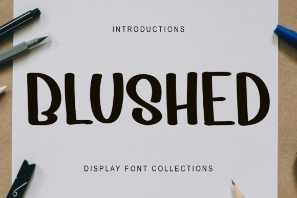 Blushed: A Playful Typeface for Cheerful Projects