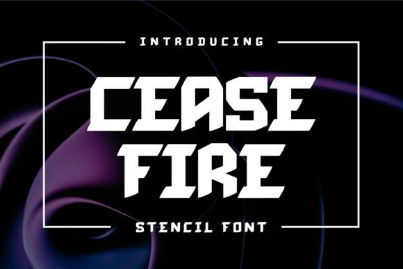 Cease Fire Bold Display Font: Command Attention in Every Design