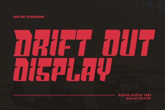 Drift Out: A Racing Font That Commands Attention
