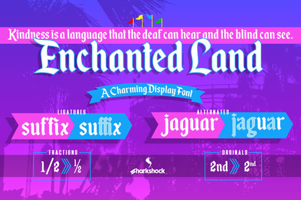 Enchanted Land: A Display Font with Storybook Charm