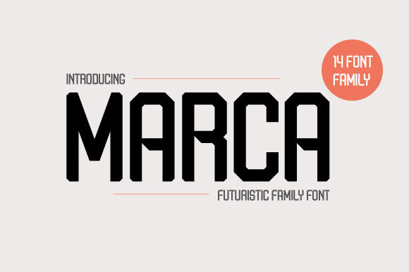 Marca: The Futuristic Display Font for Bold Visuals