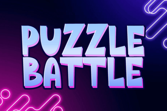 Puzzle Battle: A Playful Font for Joyful Creations