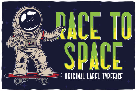 Race to Space: How This Bold Typeface Commands Attention